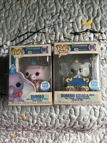2x Funko Pop Disney☆DUMBO☆on Casey Jr. Circus Train #05 SHOP EXCLUSIVE & #985