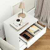 Beistelltisch, Holzschrank 3 Schubladen für Wohnzimmer - Bild 22 von 23