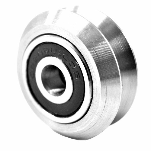 24mm Split Metal V Wheel with Bearings CNC Open Profile Slot Flux Workshop - Picture 5 of 7