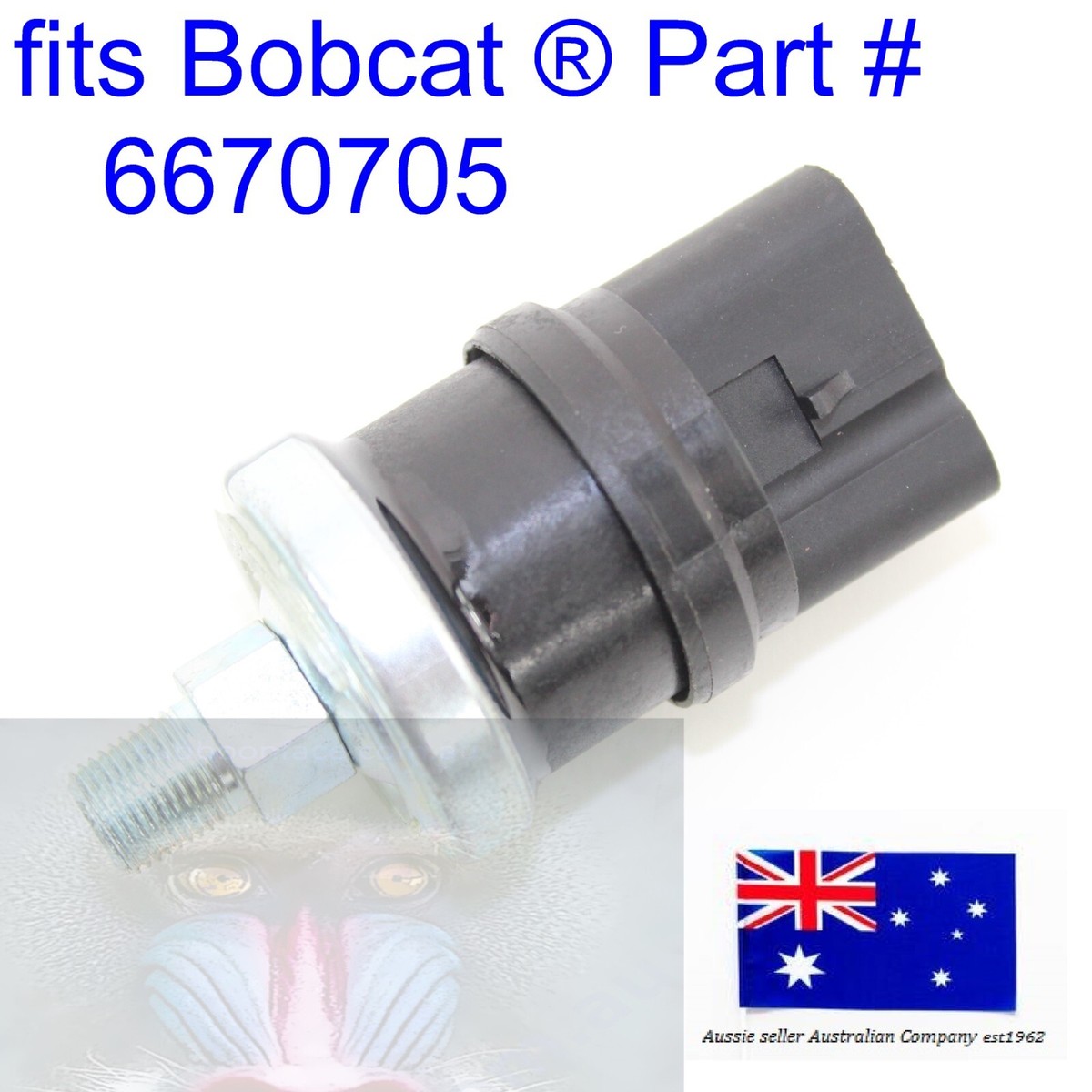 6660204 1259859 Engine Oil Pressure Sensor | Compatible With Bobcat Loader & CAT 3116 3126 C7 Engines