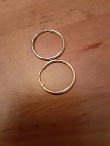 1 Paar Creolen , Ohrringe 333 Gold , 19 mm - Bild 2 von 4