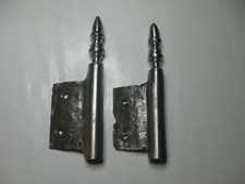 2 anciennes PAUMELLES ou FICHES ACIER forgé du 19-20e