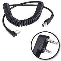  Headset Coiled Cord 2 Pin Kenwood Kelvar Reinforced Racing Radios Electronics