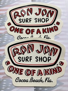 Ron Jon Surf Shop One Of A Kind Cocoa Beach Error Sticker Offset Red Print