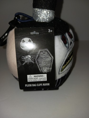 Nightmare Before Christmas Backpack Clip Plush -- Mayor - Picture 3 of 3