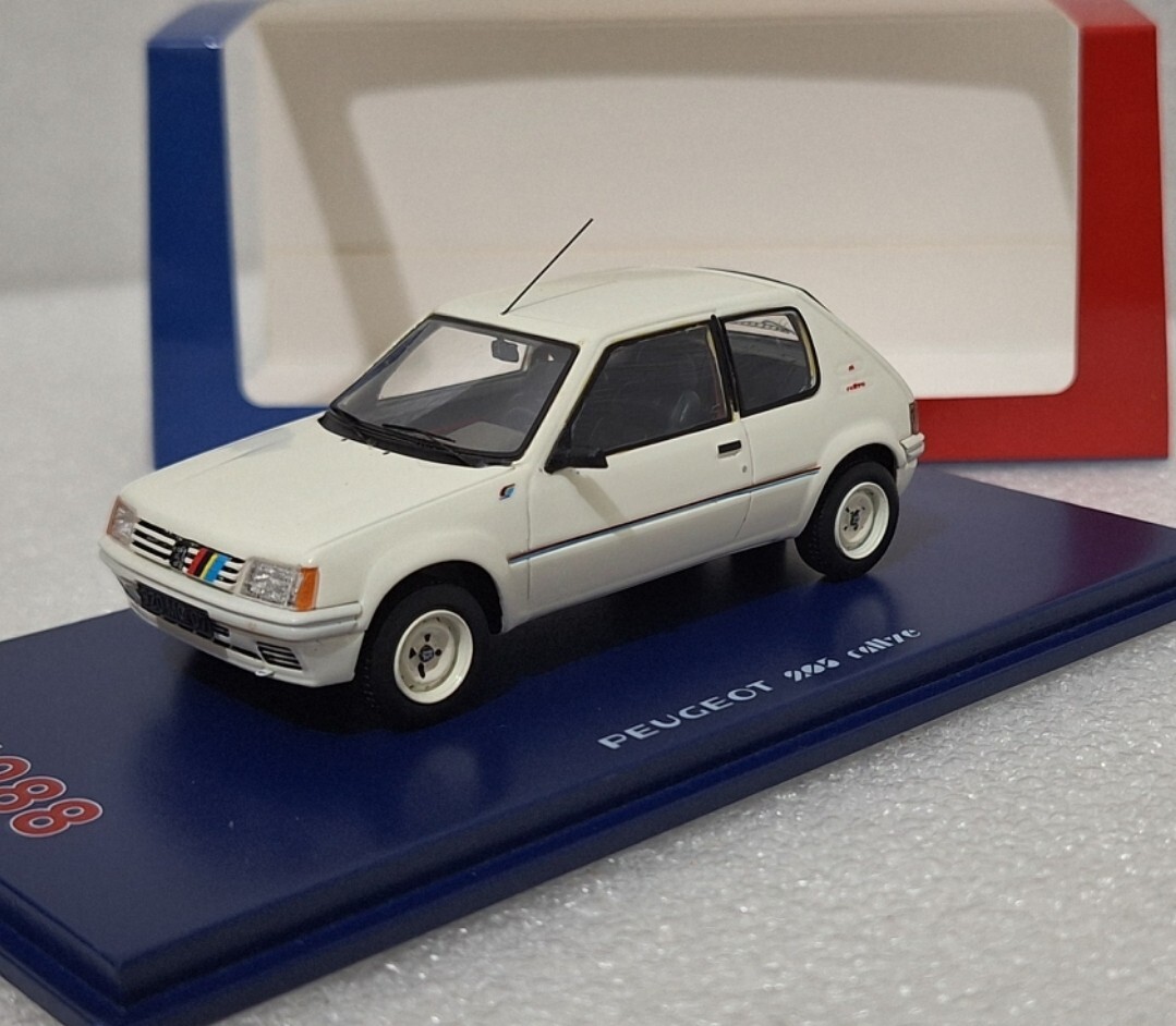Peugeot 205 Rallye 1988 White 1:43 MileziM by Spark Z0049 Resin