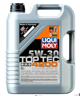  LIQUI MOLY  ENGINE OIL Top Tec 4200 5W30 8973 -  5 L ACEA C3 BMW-LL VW 
