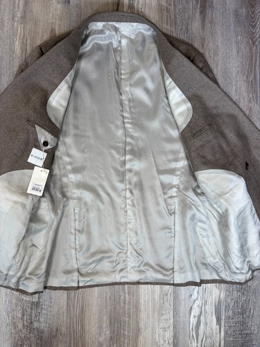 NWT Eidos Balthazar Silk Wool Blazer Size 42 (52 EUR) - 第 5/8 張圖片