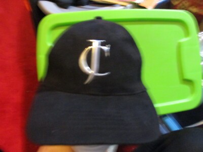 JACQUES CARDIN COGNAC VSOP FAUX METAL JC LOGO STRAPBACK BASEBALL HAT CAP OFSA