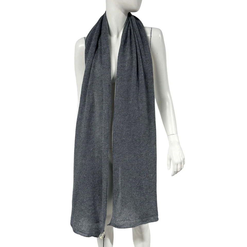 Ugg Australia Pure Cashmere Grey Wide Scarf NWT Womens - Imagem 3 de 4