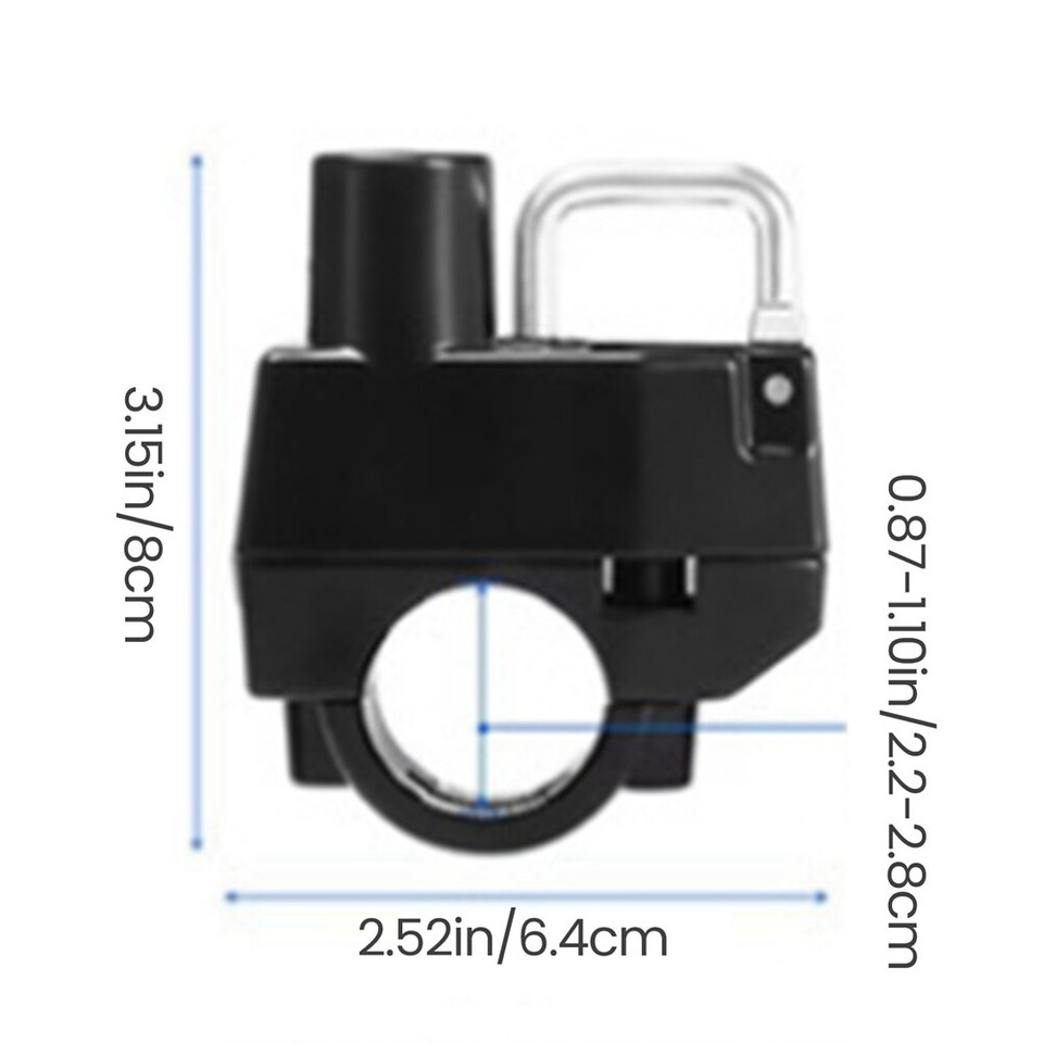 Motorcycle Helmet Lock Theft Security Locks with Battery Car Helmet