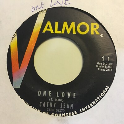 Cathy Jean I Only Want You / One Love 7'' 45 rpm Valmor VG+