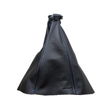 Hellblau Faden Echtleder Schaltmanschette Schaltsack Für FIAT BRAVO (2007-2013)