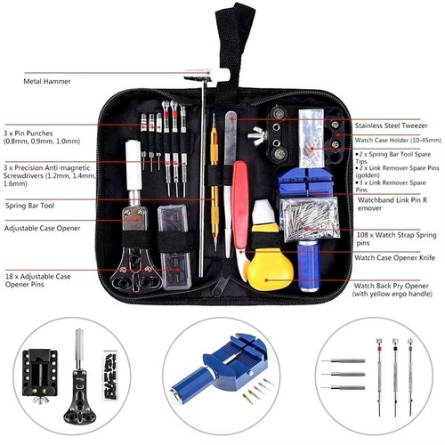 Watch Link Removal Kit,Watch Repair Kit, Watch Case Opener Spring Bar Tools - Picture 7 of 10