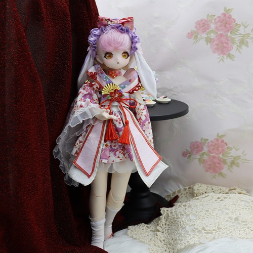 1/4 BJD Girl Vinyl Ball Jointed Doll with Full Set Clothes Shoes Wig Makeup Gift - Picture 8 of 11