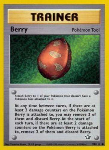 Pokemon - Berry - 99/111 - Common - Unlimited Edition - Neo Genesis - LP