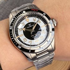 40mm 200M WR Watch Men Japan NH35 Automatic Black Dial Luminous 120 clicks Bezel