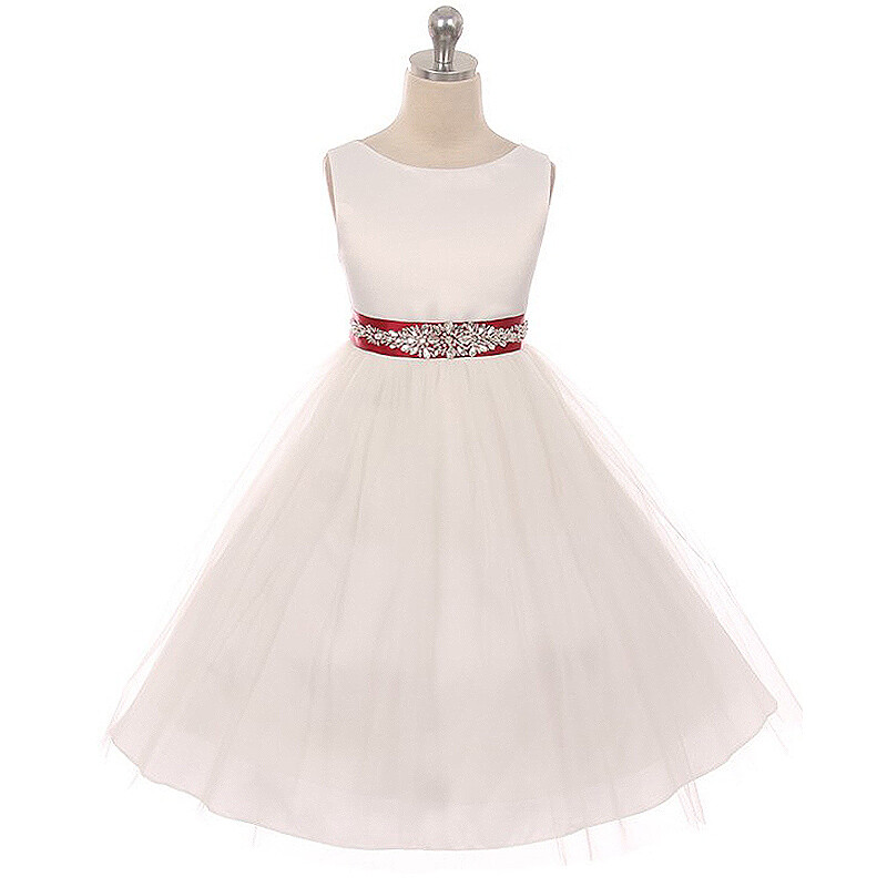 IVORY Size 10 A-Line Flower Girl Dress Bridesmaid Party Formal Recital  Birthday | eBay