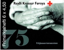Färöer Markenheftchen  (MiNr. 391) ** 75 Jahre Färöisches Rotes Kreuz
