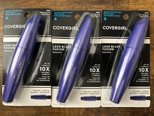 COVERGIRL LASH BLAST FUSION WATER RESISTANT MASCARA 885 VERY BLACK - 3 Pack