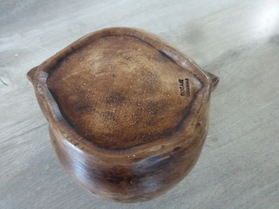 ancienne poubelle de table sac a dechets signé Bucari Grenoble deco vintage - Photo 4/4