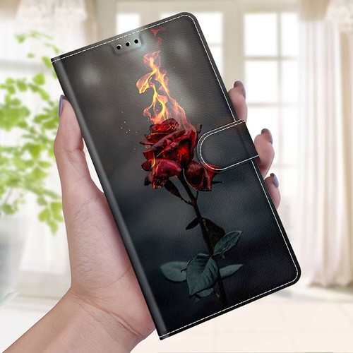 Butterfly Cat Rose Moon Wallet Phone Case For iPhone 11 12 13 14 15 XR XS 7 8 - 第 81/101 張圖片