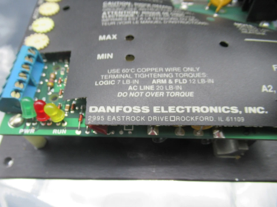 Danfoss A21101A000 DC Drive Board Varispeed A2000 1HP -USED (EXPEDITED SHIPPING) - Image 3 of 4