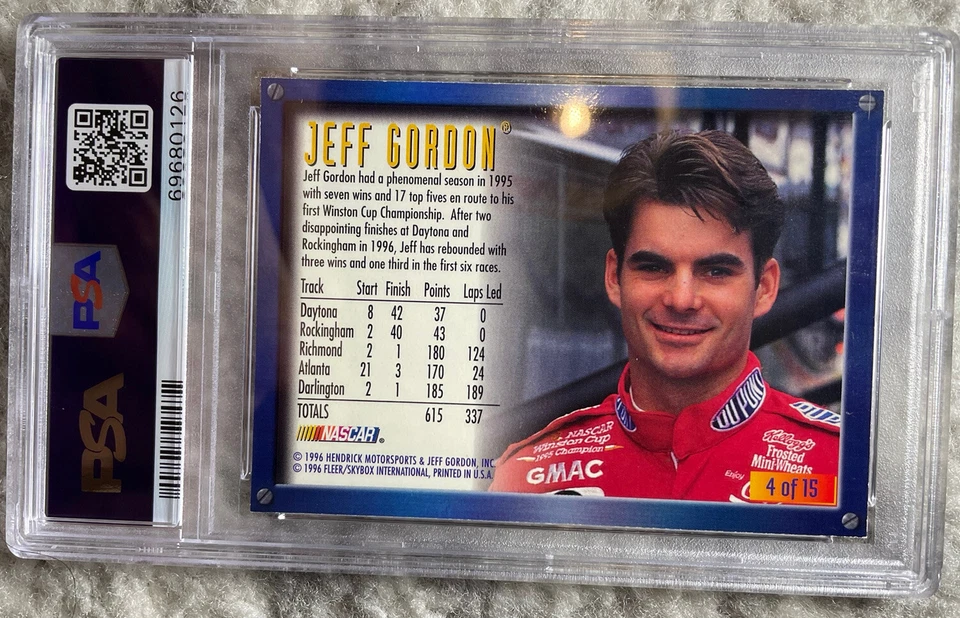 Fleer Ultra Nascar 1996 Hobby Auto Racing Jeff Gordon Power PSA POP 1 de 1 🔥👀 Foto 4 de 4