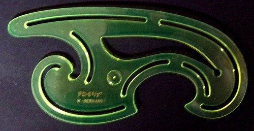 ⭐ SALE! 3 COMPLEX FRENCH CURVES DRAFTING ~ Alvin ~ Vintage~ German ~ Excellent - Picture 3 of 8