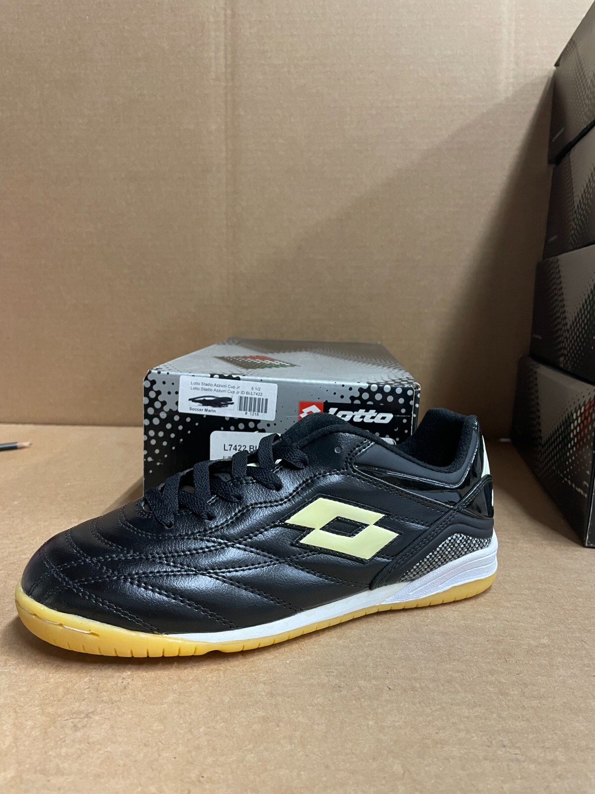 JR Youth Indoor Soccer Shoes Black 