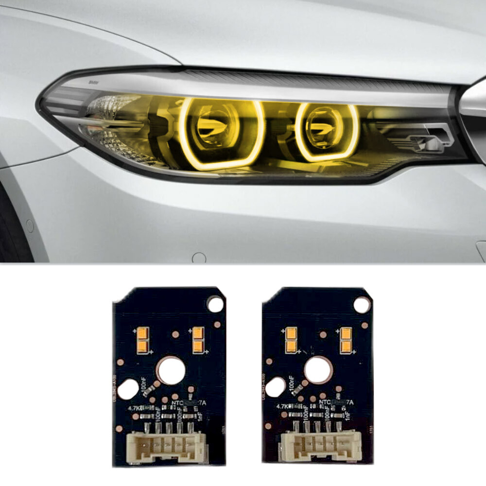 2Pcs DRL LED Daytime running lights Boards Angel Eye For BMW 5