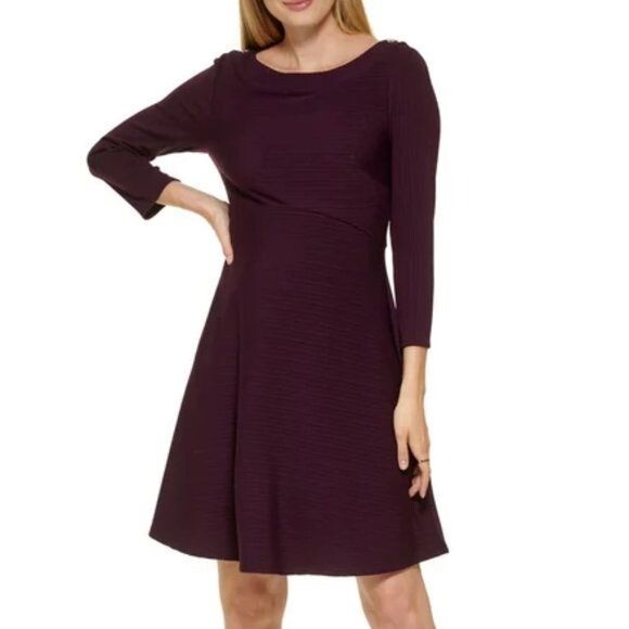 white christmas dresses Aubergine Ember Drape Gown Custom main image 1