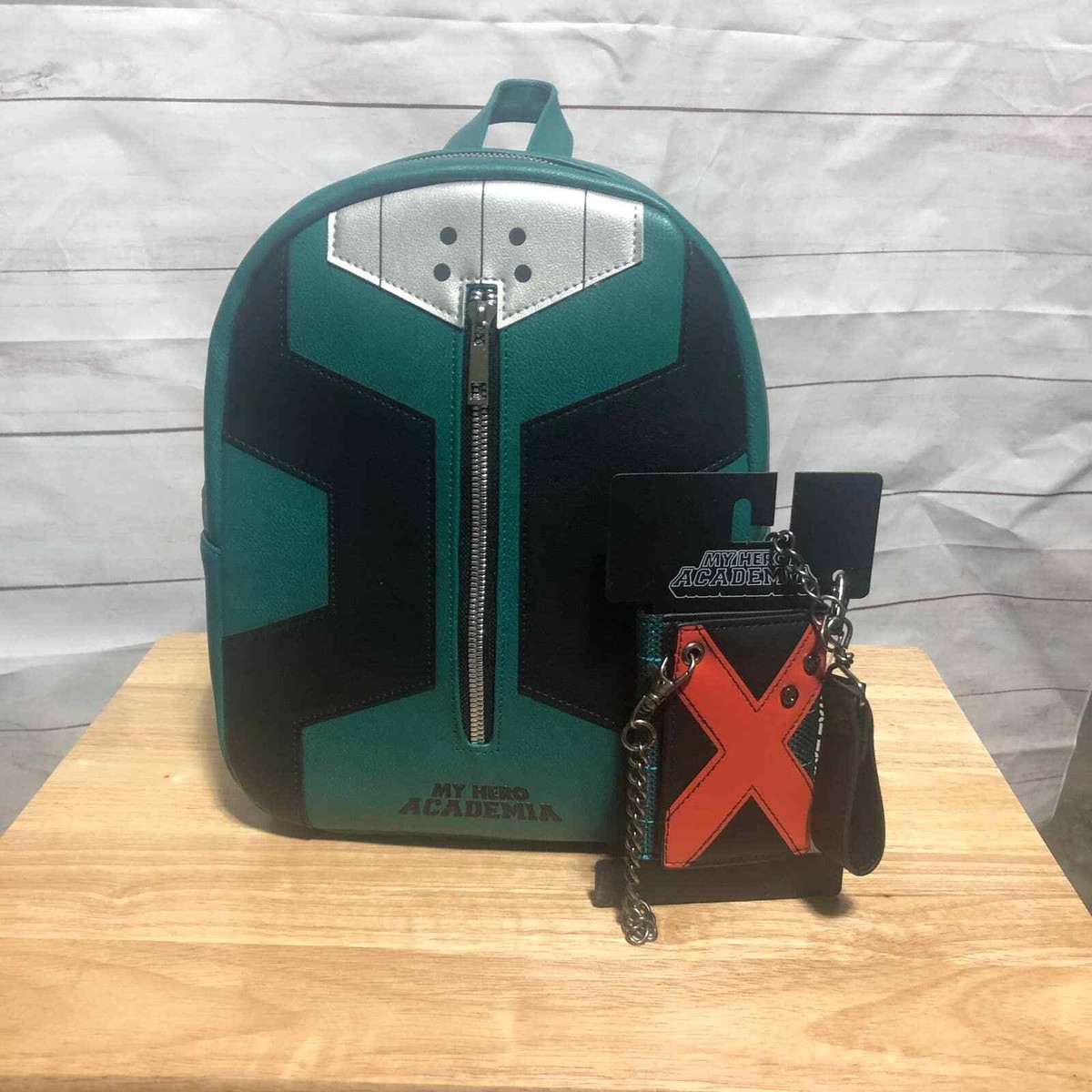 Funmation My Hero Academia Mini Backpack and Wallet with Chain NWT