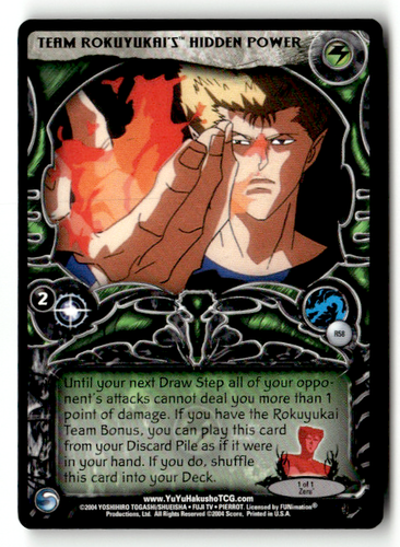 Yu Yu Hakusho TCG - Team Rokuyukai's Hidden Power - 1st Ed Rare - Exile Score - 第 1/2 張圖片