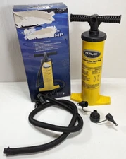 Rave Sports Double Action Hand Pump & 5 Adaptors High Volume Inflate & Deflate