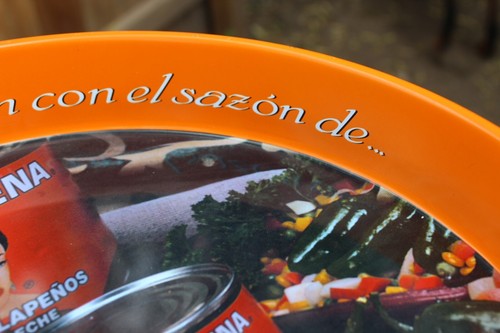 Vintage La Morena Chiles Jalapenos Metal Tray 13" Quality and Tradition - Picture 5 of 9