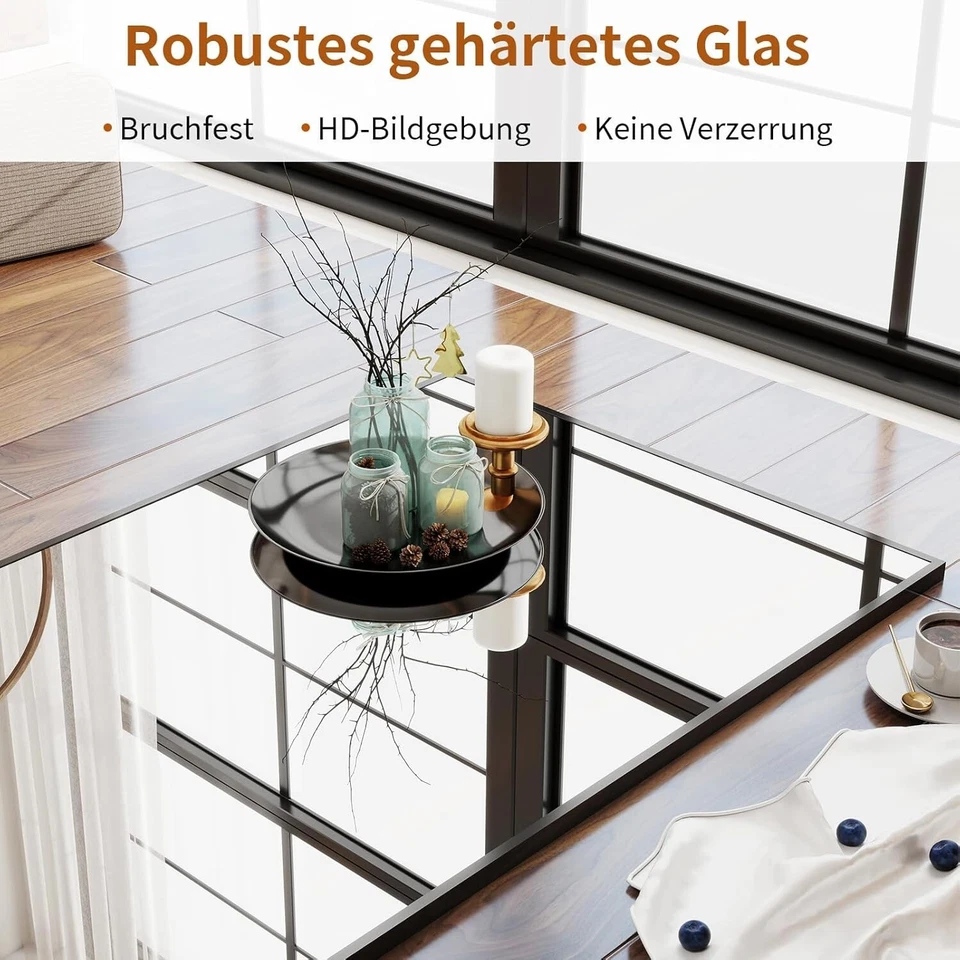 Standspiegel Spiegel Minimalistisch Solide 60x165cm Ganzkörper Schwarz B1237 - Bild 3 von 4