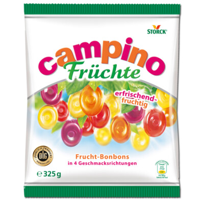 (7,42 /1kg) Storck Campino Früchte Bonbons 325g Beutel