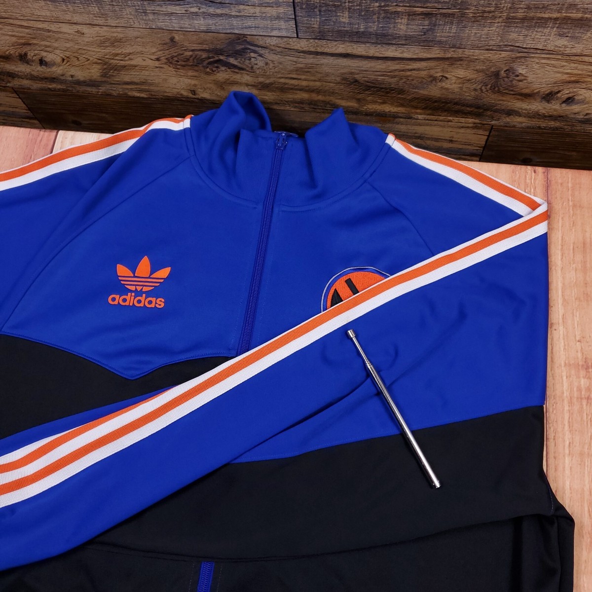 adidas ウォームアップウェア ニューヨークニックス NBA New York Knicks Adidas Jacket On Court Warmup 14/15 Blue NBA