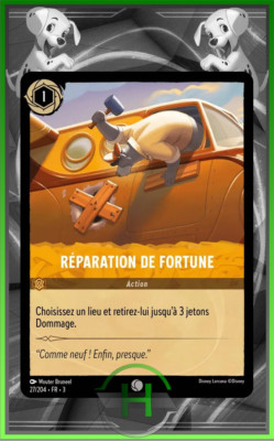 Fortune Repair - 27/204 - Kapitel 3 - Französische Lorcana Karte Neu