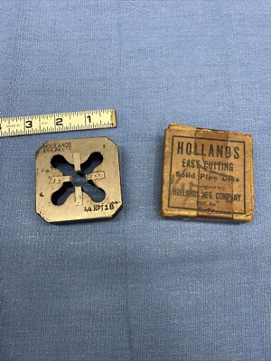 Vintage Hollands Square 1-4 NPT 18 Pipe Die