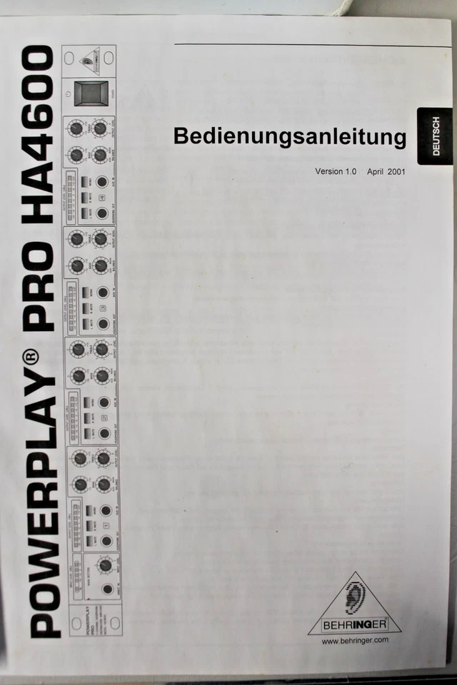 Behringer Powerplay Pro HA-4600 4 Channel Headphone Distribution Amplifier - Image 4 of 4
