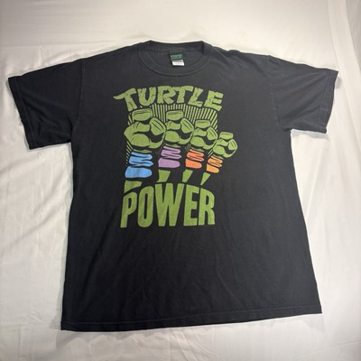#ad VTG 2005 Teenage Mutant Ninja Turtles TURTLE POWER T Med Ripple Junction $27.99