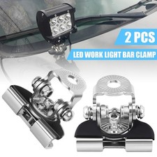 2pcs A Pillar Hood Led Work Light Mount Brackets Clamp Holder Offroad Universal