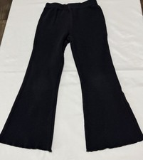 Kids girls bell bottoms Sweatpants size 4T black soft pants