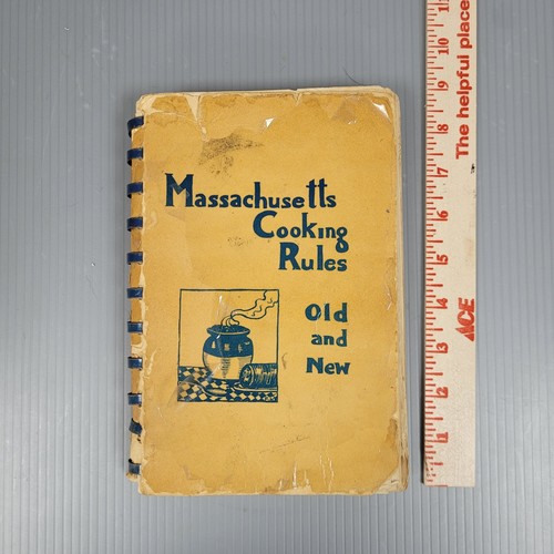 Vintage 1948 Massachusetts Cooking Rules Womens Republican Club Cookbook History - Picture 1 of 8
