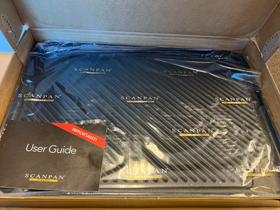 Scanpan Classic 17 1/4'' x 11 3/4'' Double Burner Grill Pan 44231200 in retail box
