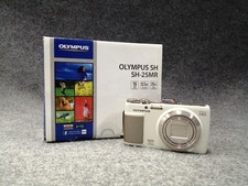 OLYMPUS SH-25MR 16MP Compact Digital Camera 12.5x Zoom Used White