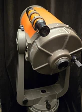 Celestron c8 telescope vintage Orange 2000mm dented tube - Zhumell Lenses +Case