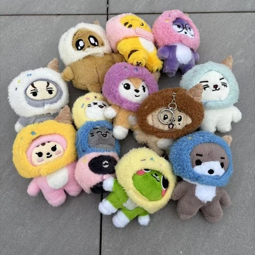 Kpop SEVENTEEN Miniteen Cute Plush Doll Cartoon Keychain Charm Accessory - product listing photo
